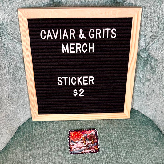 Ticket to Flavor Town Album Art Sticker